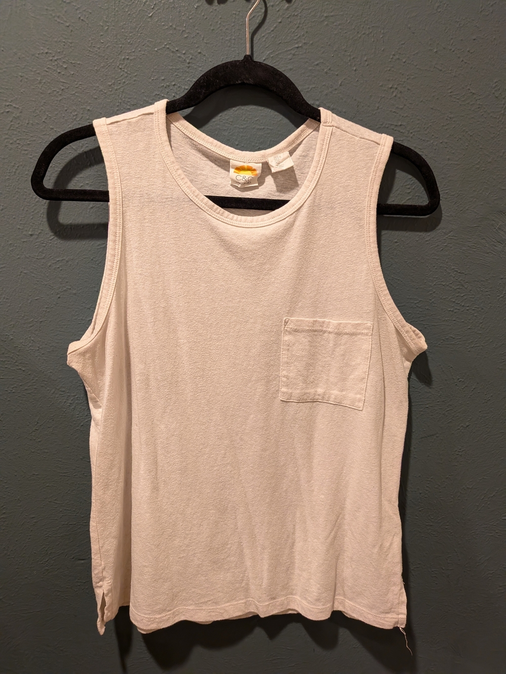 C&C California Sleeveless Pocket Tank